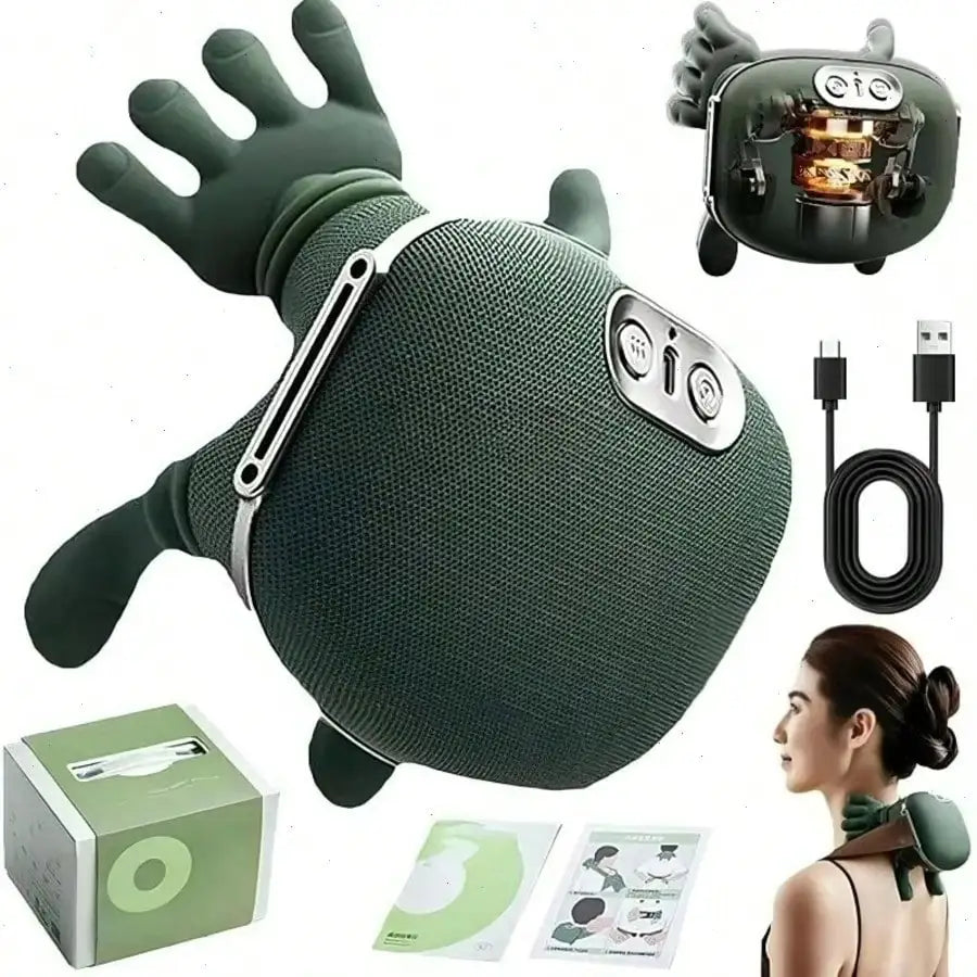 4D Shiatsu Neck And Shoulder Massager With Heat Deep Tissue