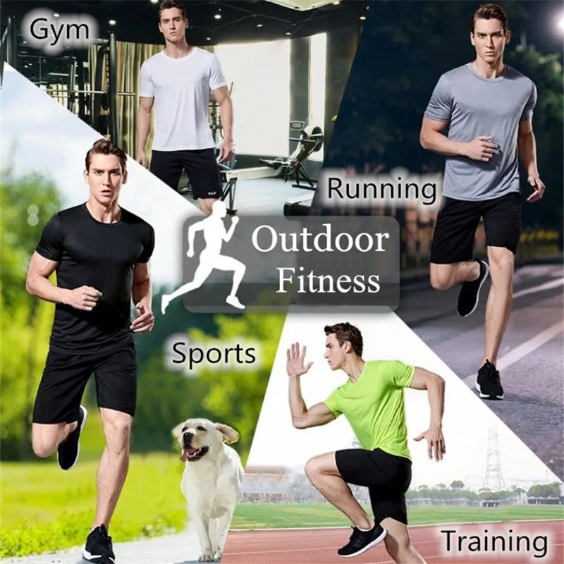 Summer Men Soccer Jersey Short Sleeve Training Tee