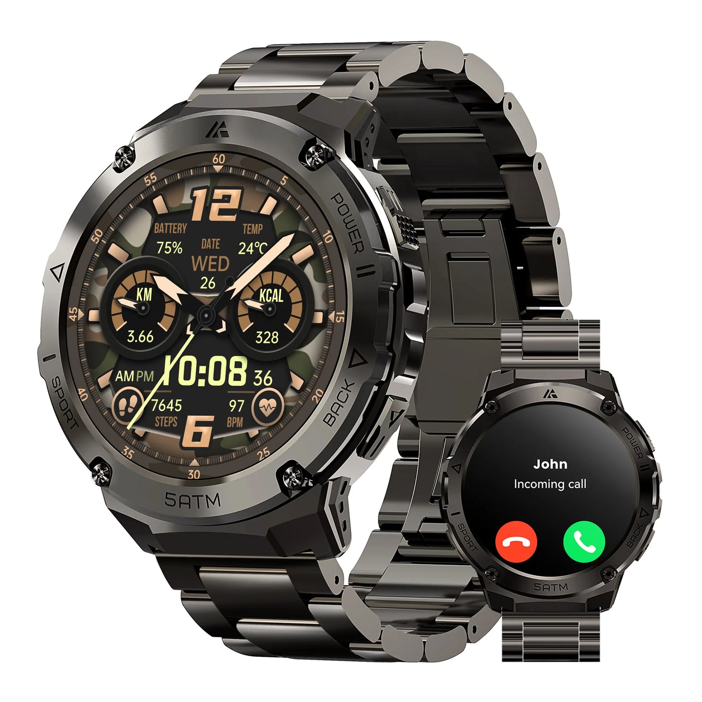 Ticwris T3E GPS Smartwatch For Men Waterproof 5ATM IP69K