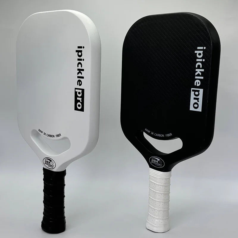 SONGYI 3k Carbon Fiber Pro Pickleball Paddle Thermoformed Unibody Edgeless Highly Elastic Shock-Absorbing Non-Slip USA Approved