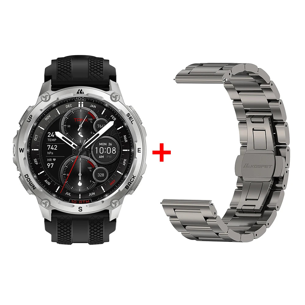 KOSPET Tank T4 Smart Watch With GPS And Offline Maps