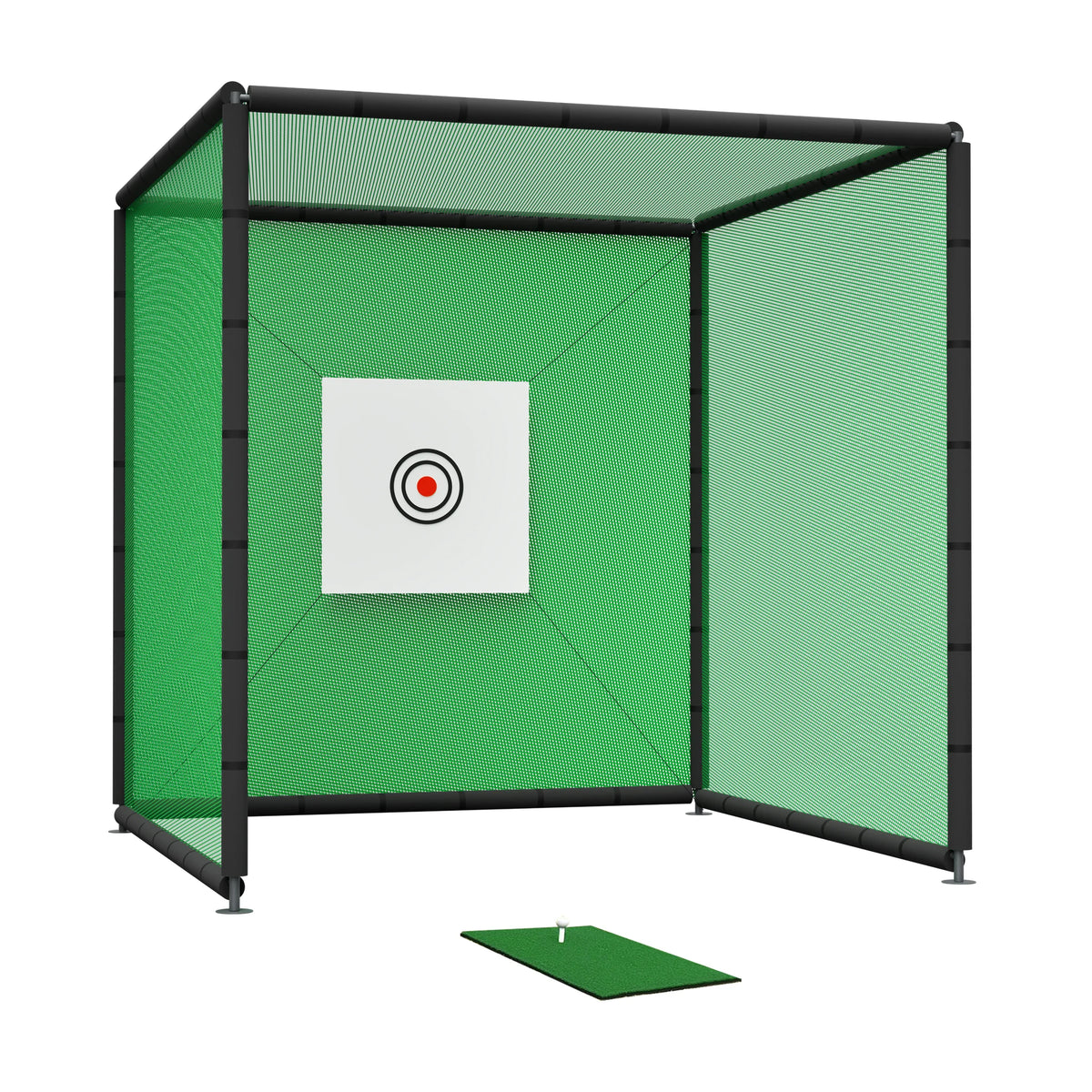 Heavy Duty Golf Practice Net Cage With Reinforced Metal Frame
