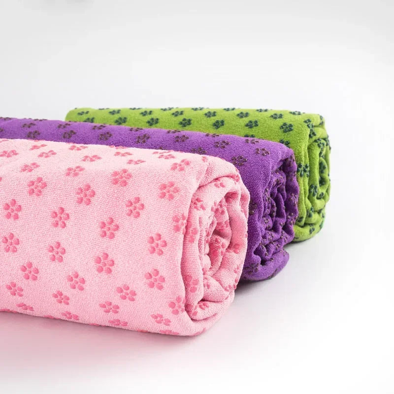 Non Slip Yoga Towel For Hot Yoga And Pilates Mat Absorbent Travel