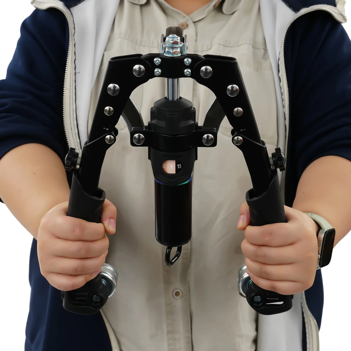 Hydraulic Power Twister Spin Button Forearm and Wrist Strength Trainer