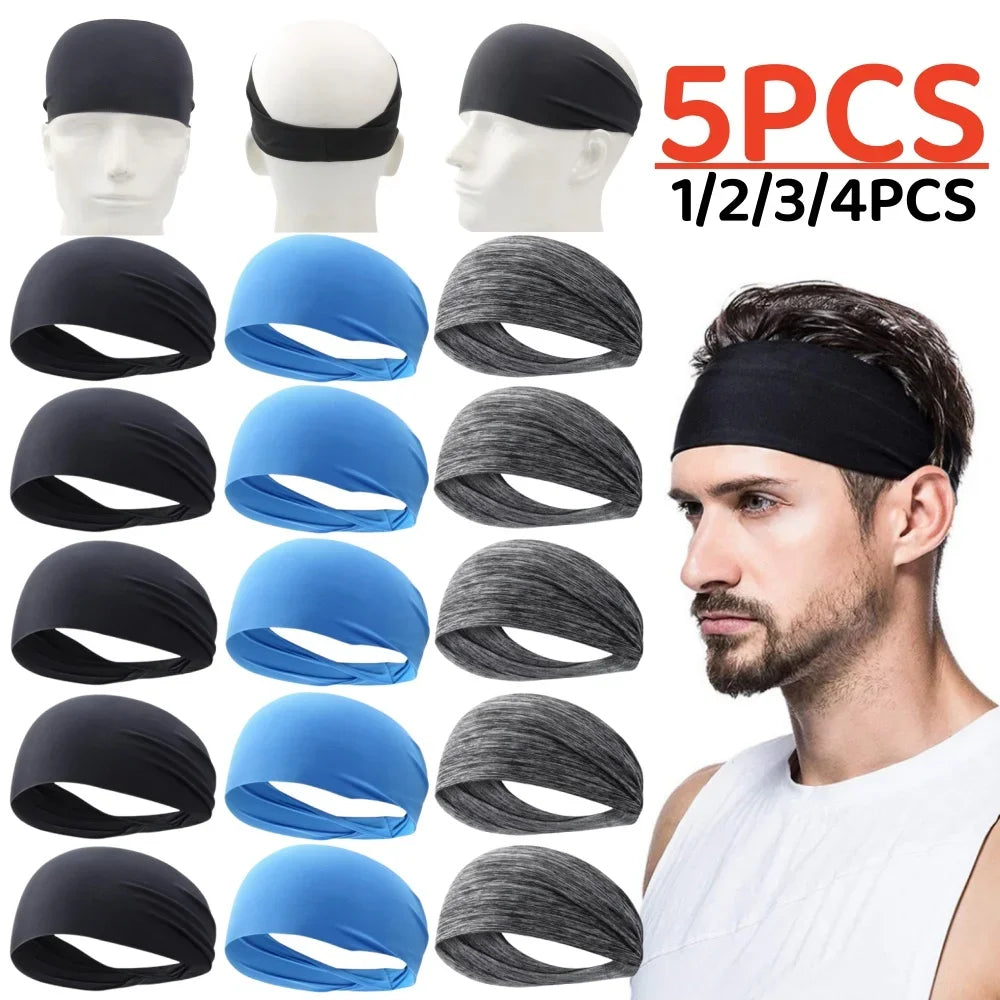 JOCESTYLE Elastic Sports Headband Sweat Absorption Quick Dry