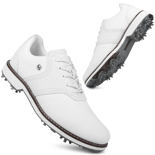 Lenox Men's Golf Shoes Spikes Sneakers For Walking Comfort