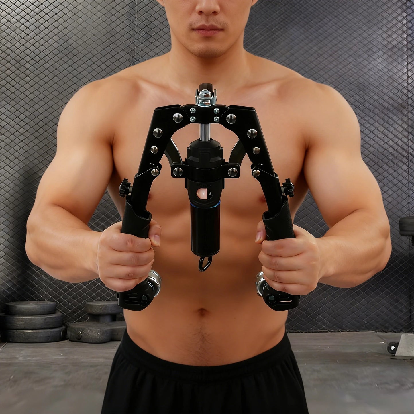 Hydraulic Power Twister Arm Blaster Forearm Workout Equipment Adjustable