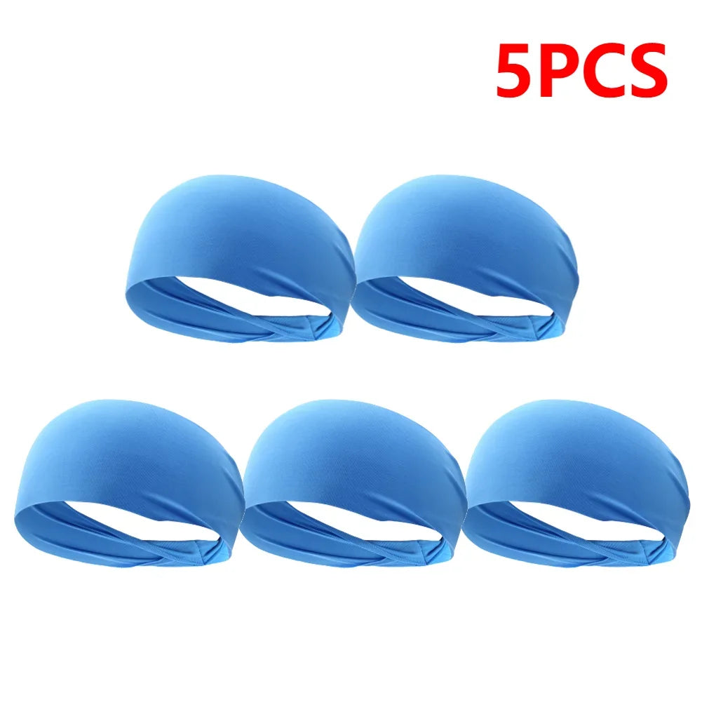 JOCESTYLE Elastic Sports Headband Sweat Absorption Quick Dry