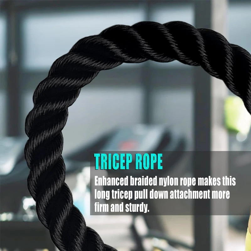 Multi Grip Tricep Rope Attachment for Cable Machine Strength Training