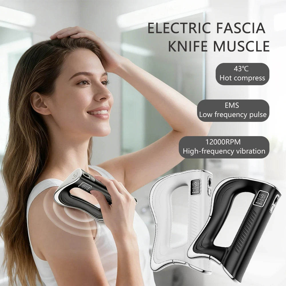 Foreverlily Electric Fascia Knife Massager Nine Gear Vibration Full Body
