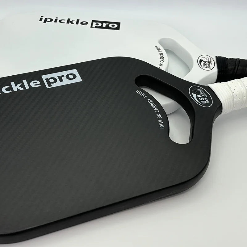 SONGYI 3k Carbon Fiber Pro Pickleball Paddle Thermoformed Unibody Edgeless Highly Elastic Shock-Absorbing Non-Slip USA Approved