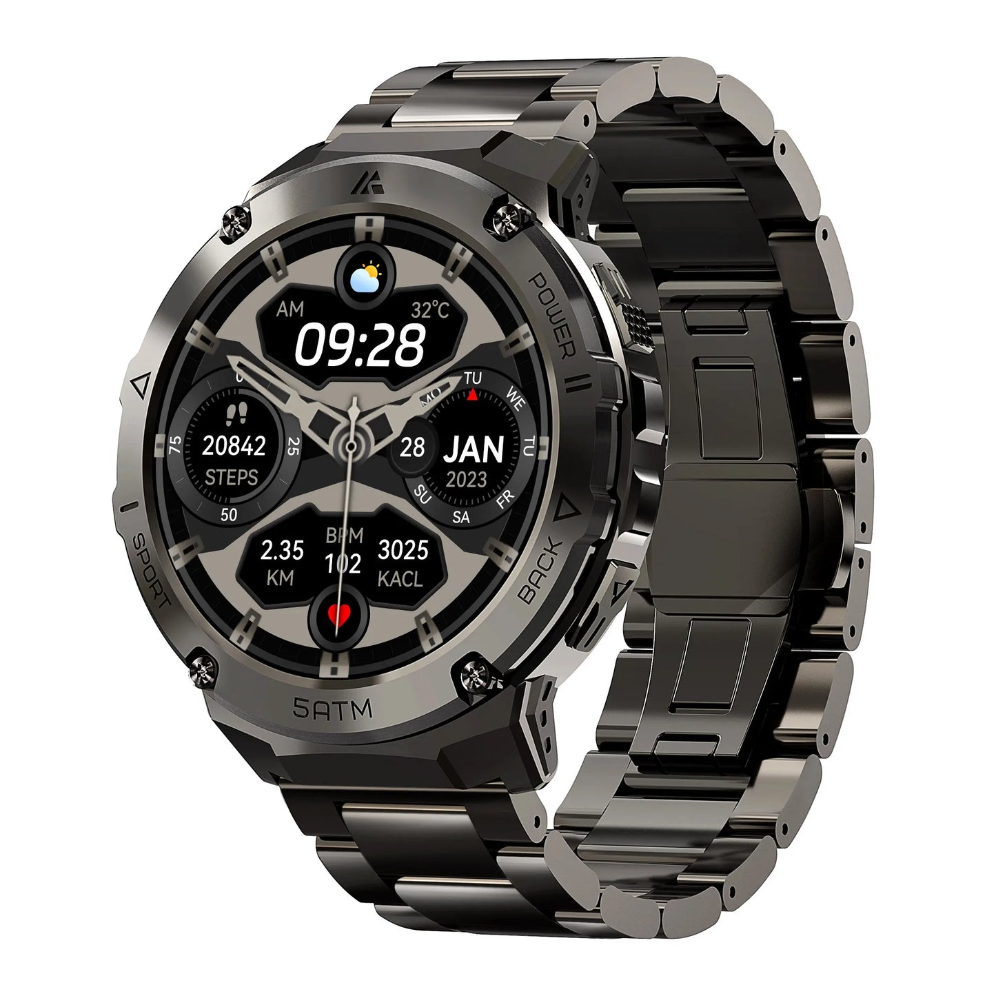 Ticwris T3E GPS Smartwatch For Men Waterproof 5ATM IP69K