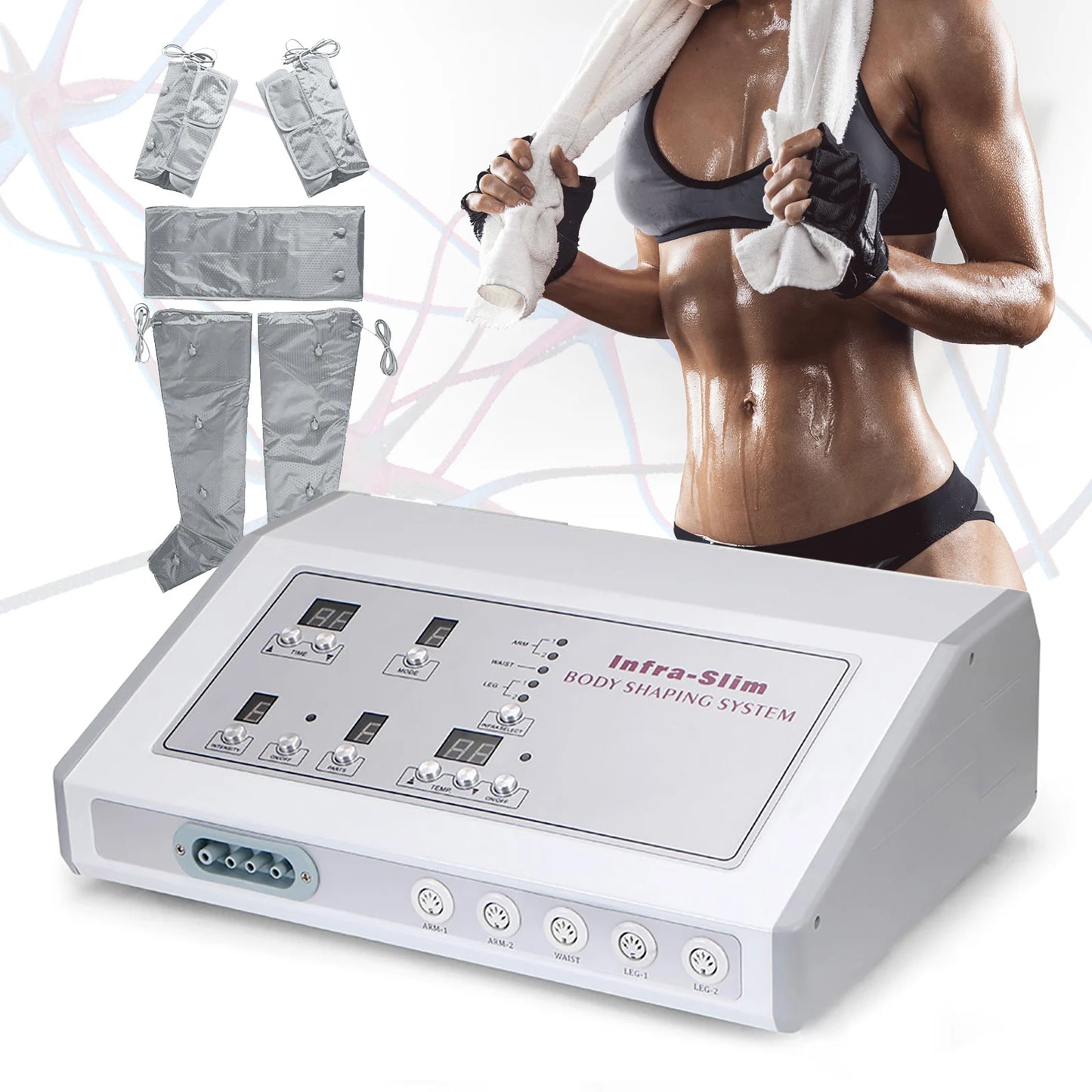 Far Infrared Heating Air Pressure Slimming Suit for Pressotherapy