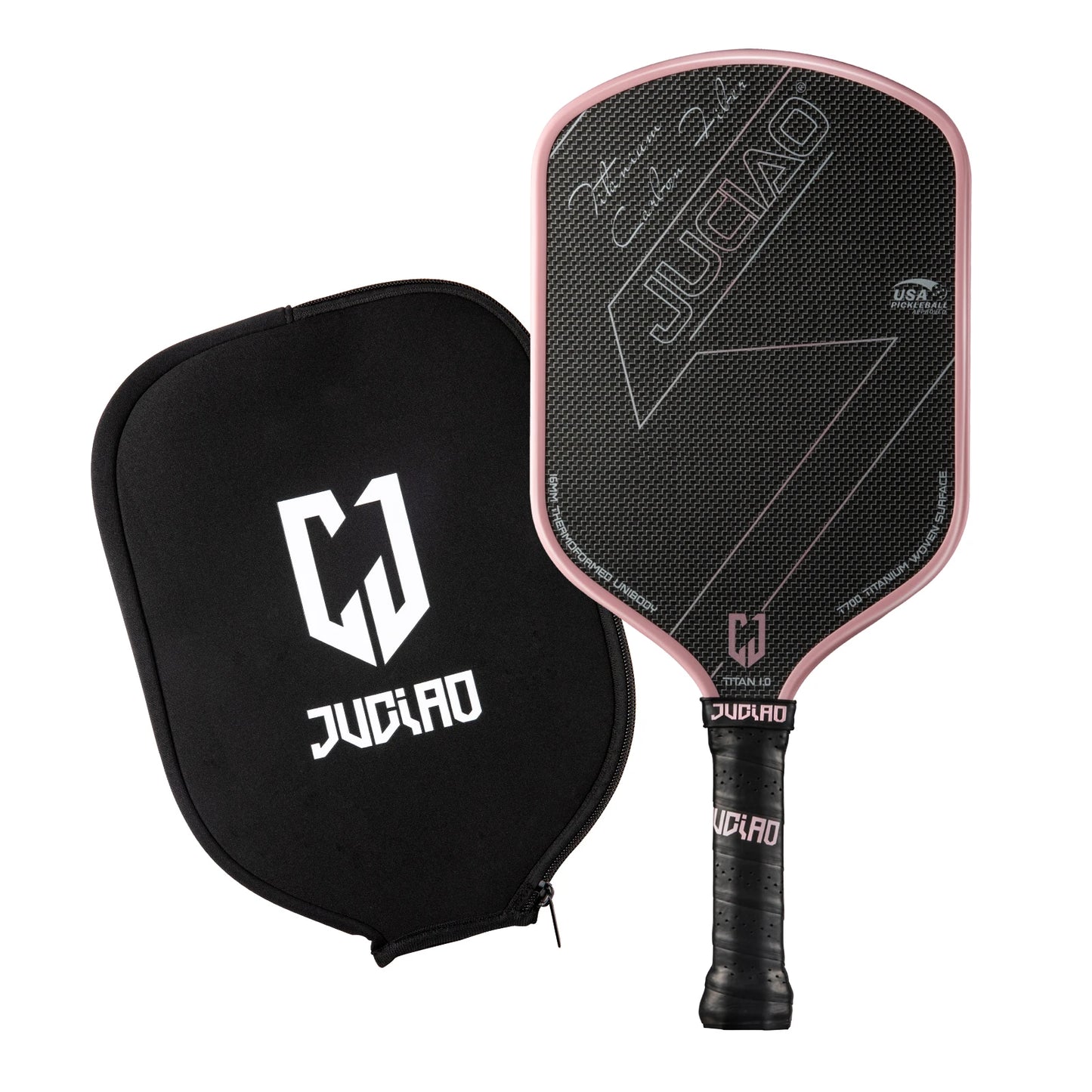 JUCIAO T-Titanium Carbon Fiber Pickleball Paddle
