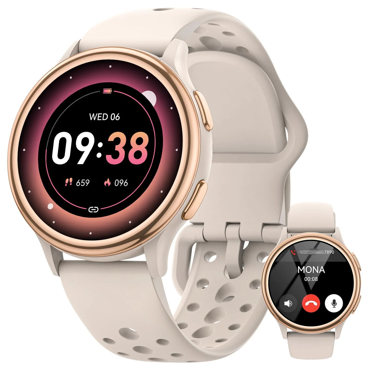 Bran Women Smartwatch Fitness Tracker for iPhone and Android