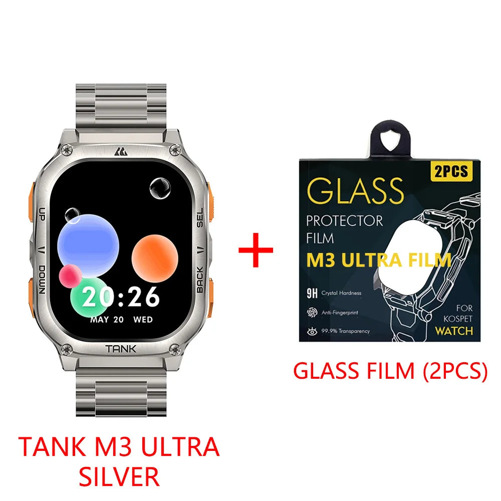 KOSPET Tank M3 Ultra GPS Smartwatch For Men AMOLED