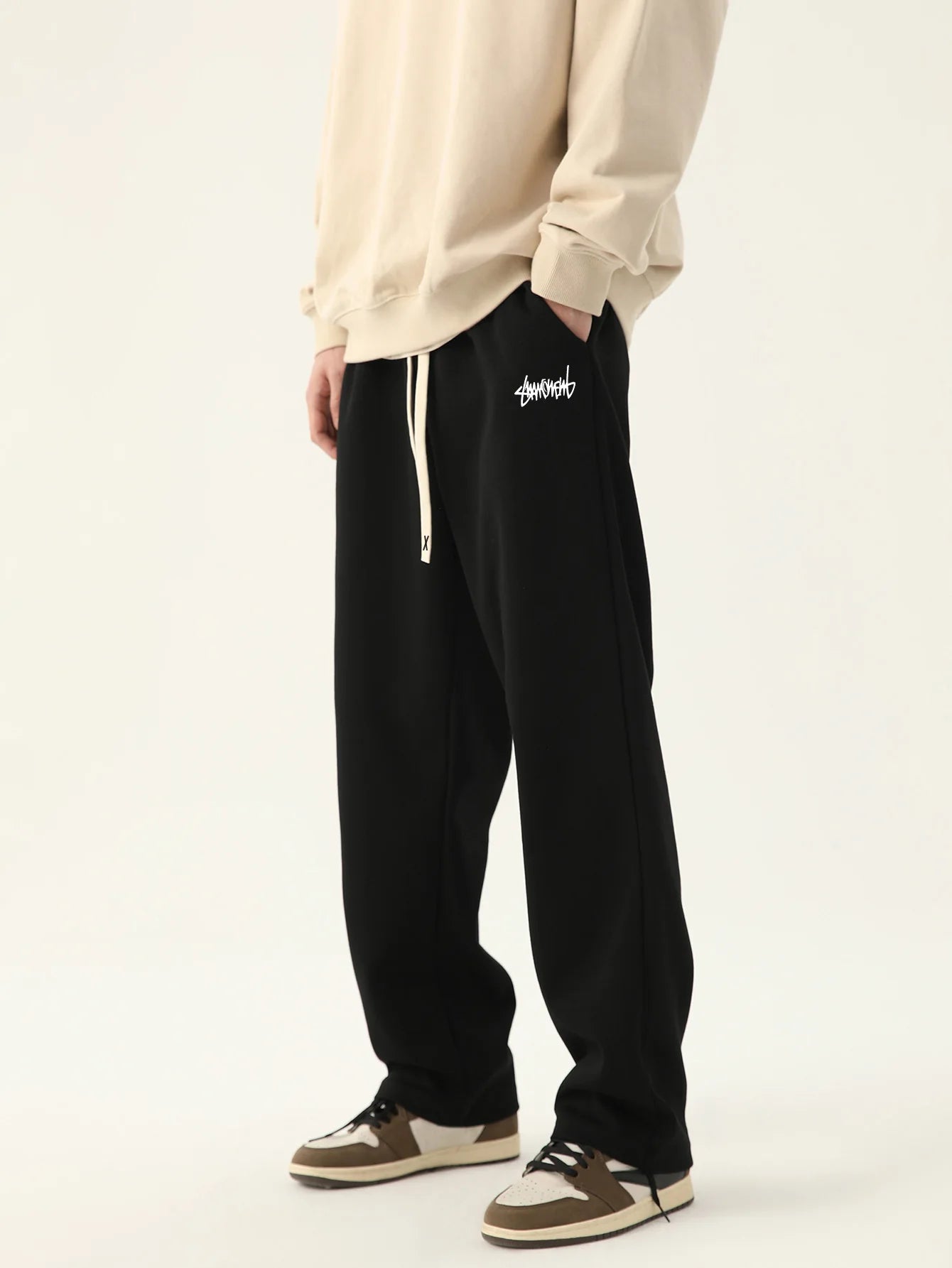 Longe Men's Baggy Jogging Pants Breathable Outdoor Sweatpants