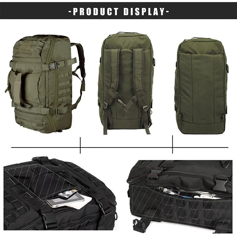 LQARMY Waterproof Convertible Travel Duffel Bag for Fitness and Weekends
