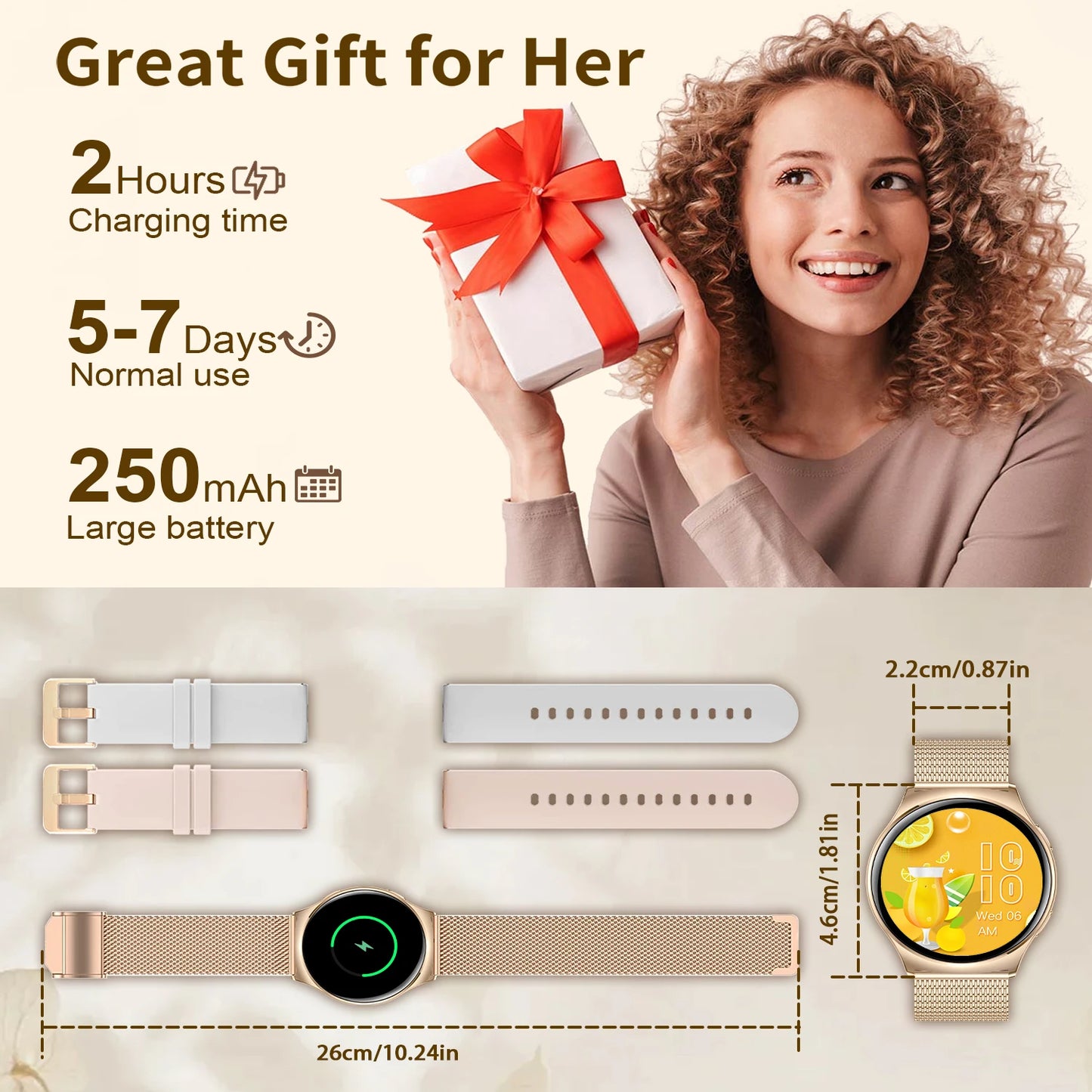 INNOFOVO Smart Watch With Call Function And Fitness Tracker