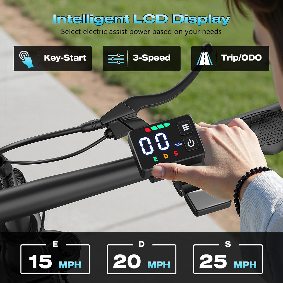 ASKGO Foldable Electric Scooter With Seat, 1000W Motor And Basket