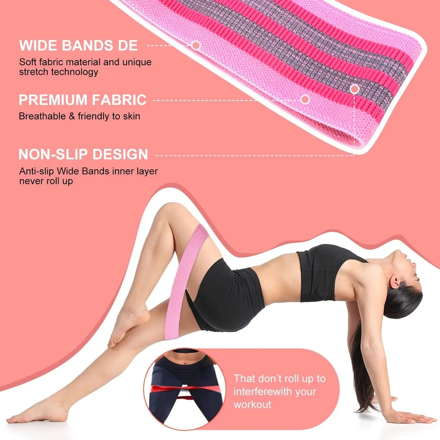 Professional Resistance Bands For Legs And Glute Workouts