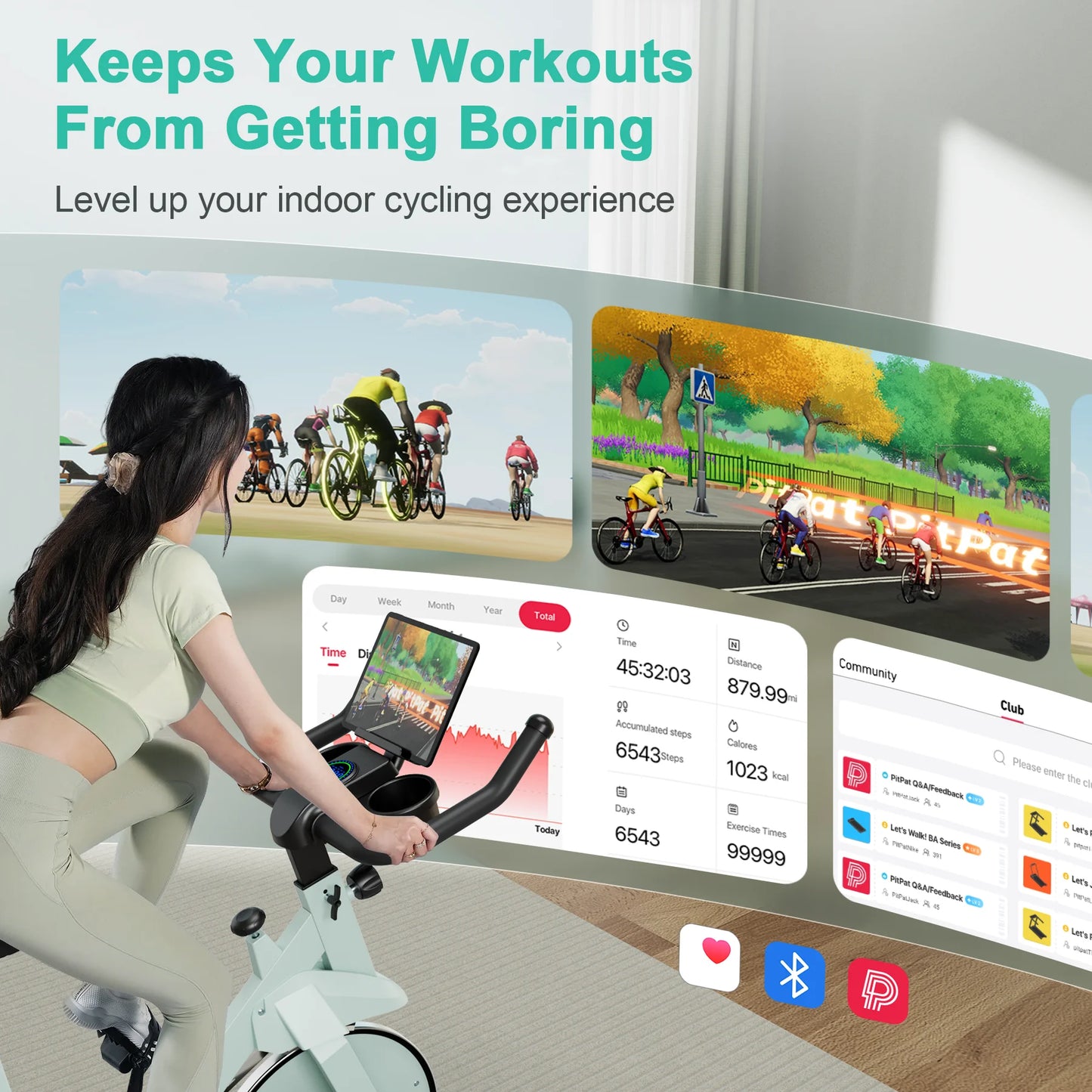Superun 32 Level Magnetic Resistance Exercise Bike