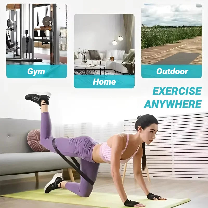 TPE Elastic Band Resistance Set For Strength Training And Yoga