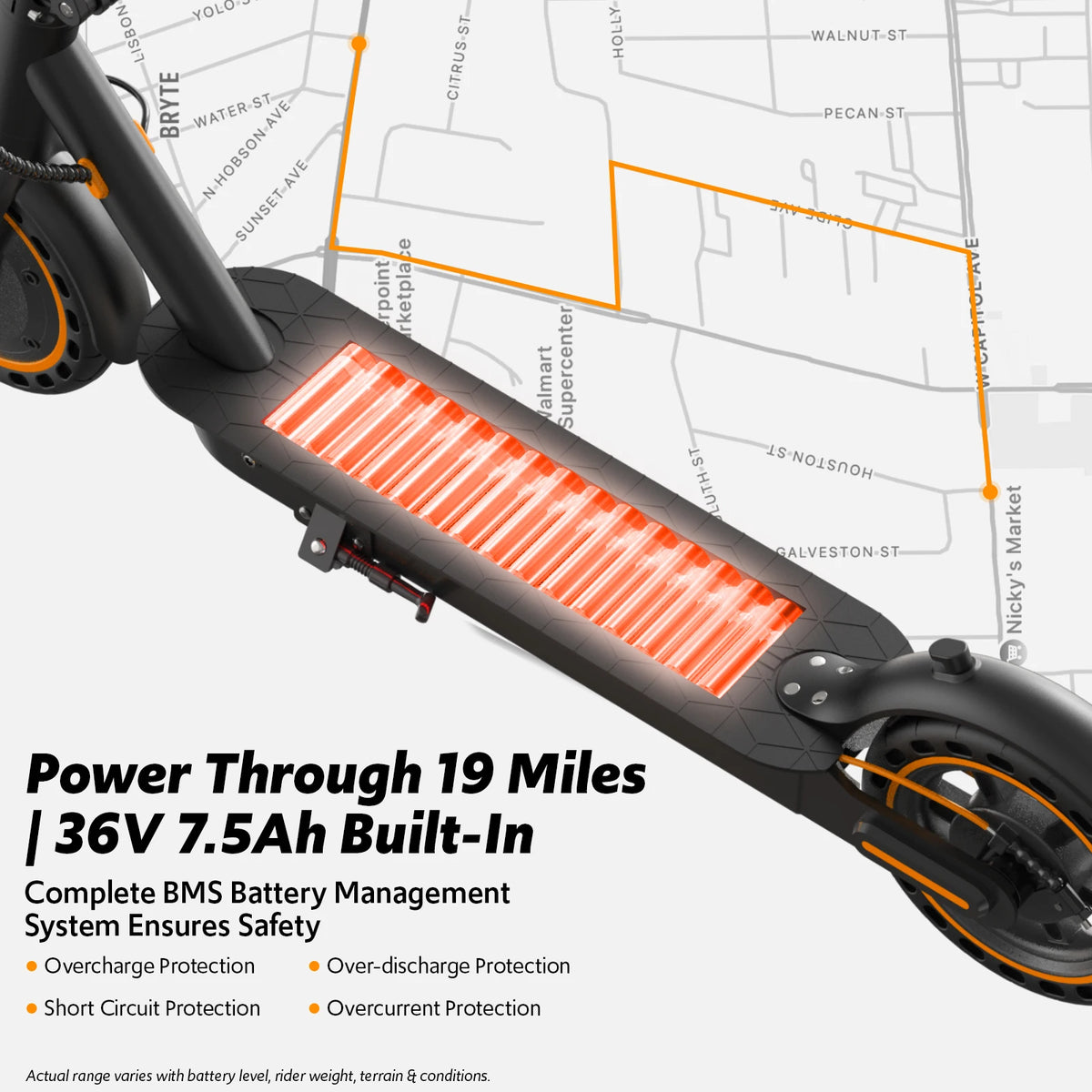 Osboo 550W Electric Scooter With App Control And Folding Design