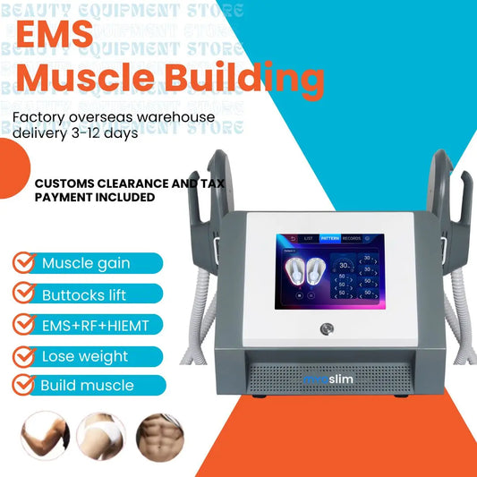 Emszero EMS Muscle Sculpting Massager With Dual Handle For Home Use