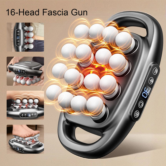 Foreverlily 16-Head Fascia Gun High Frequency Massage For Back And Shoulders