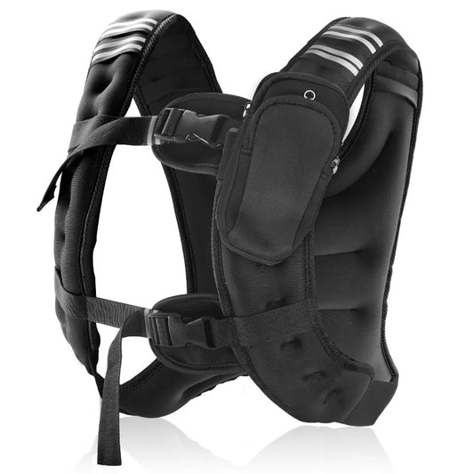 Weighted Vest With Iron Pellets And Reflective Stripe For Training And Running