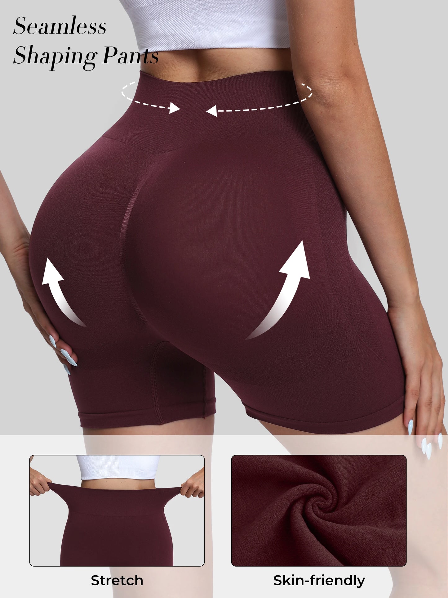 High-Waisted Ladies' Sports Shorts for Yoga and Running Workouts