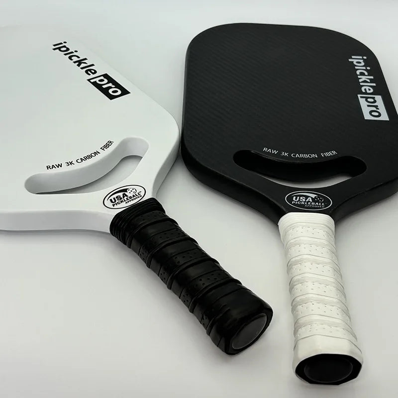 SONGYI 3k Carbon Fiber Pro Pickleball Paddle Thermoformed Unibody Edgeless Highly Elastic Shock-Absorbing Non-Slip USA Approved