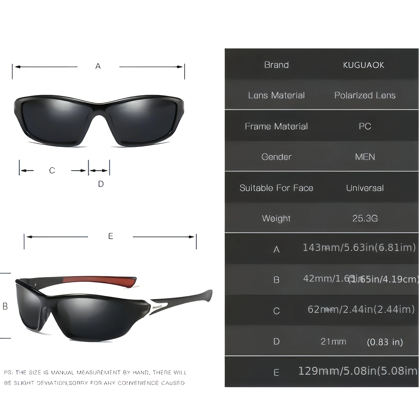 4 pairs of fashionable polarized men's and women's sunglasses, suitable for summer cycling, sports, leisure, outdoor fishing,