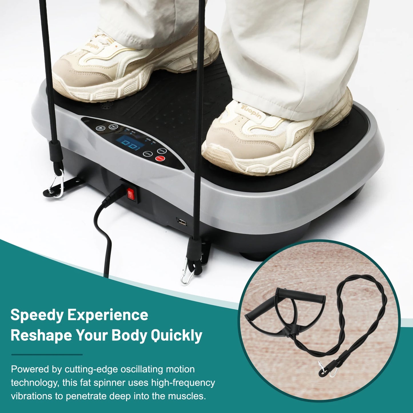 Vibration Plate Exercise Machine for Fat Burning Body Workout