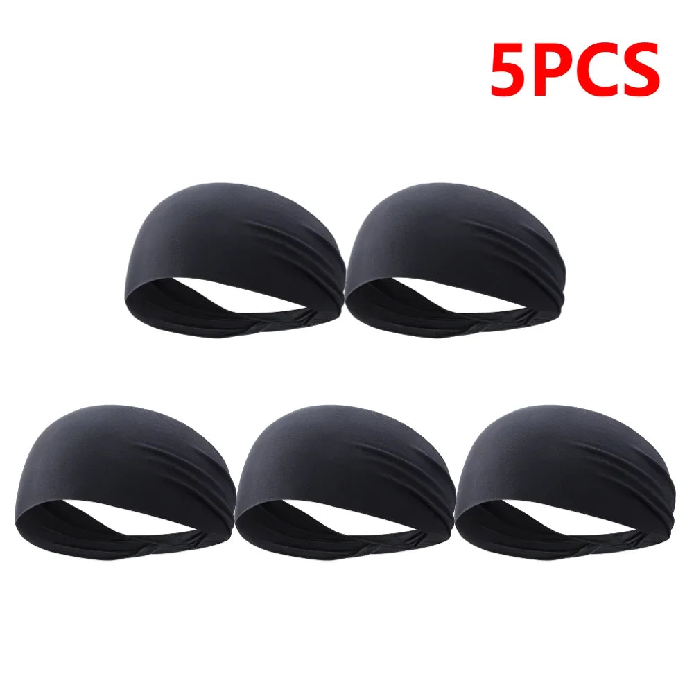 JOCESTYLE Elastic Sports Headband Sweat Absorption Quick Dry