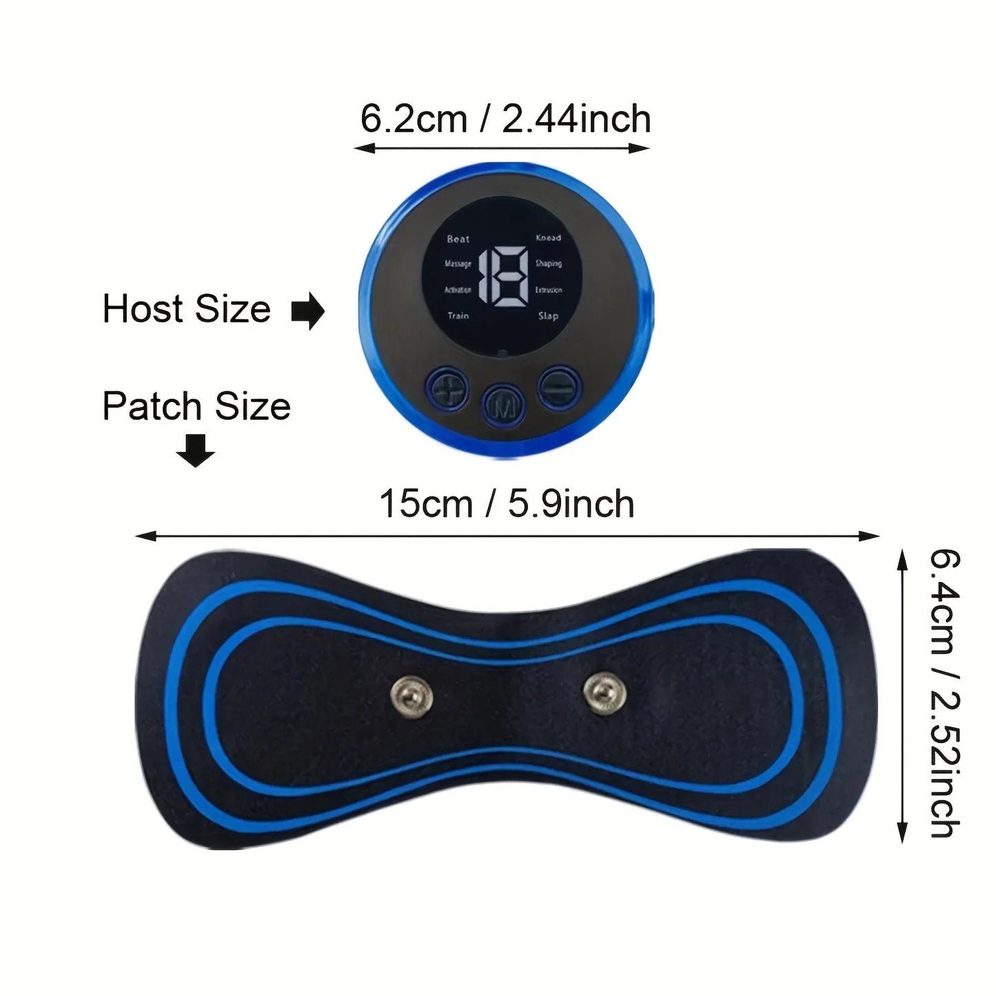EMS Neck Massager With 8 Modes And 19 Intensity Levels