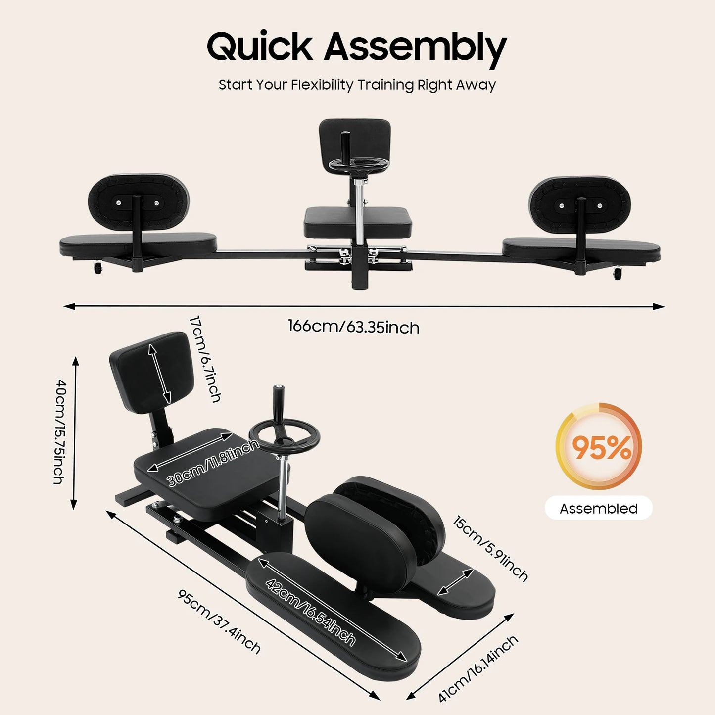 Leg Stretcher Heavy Duty Split Machine For Flexibility Training