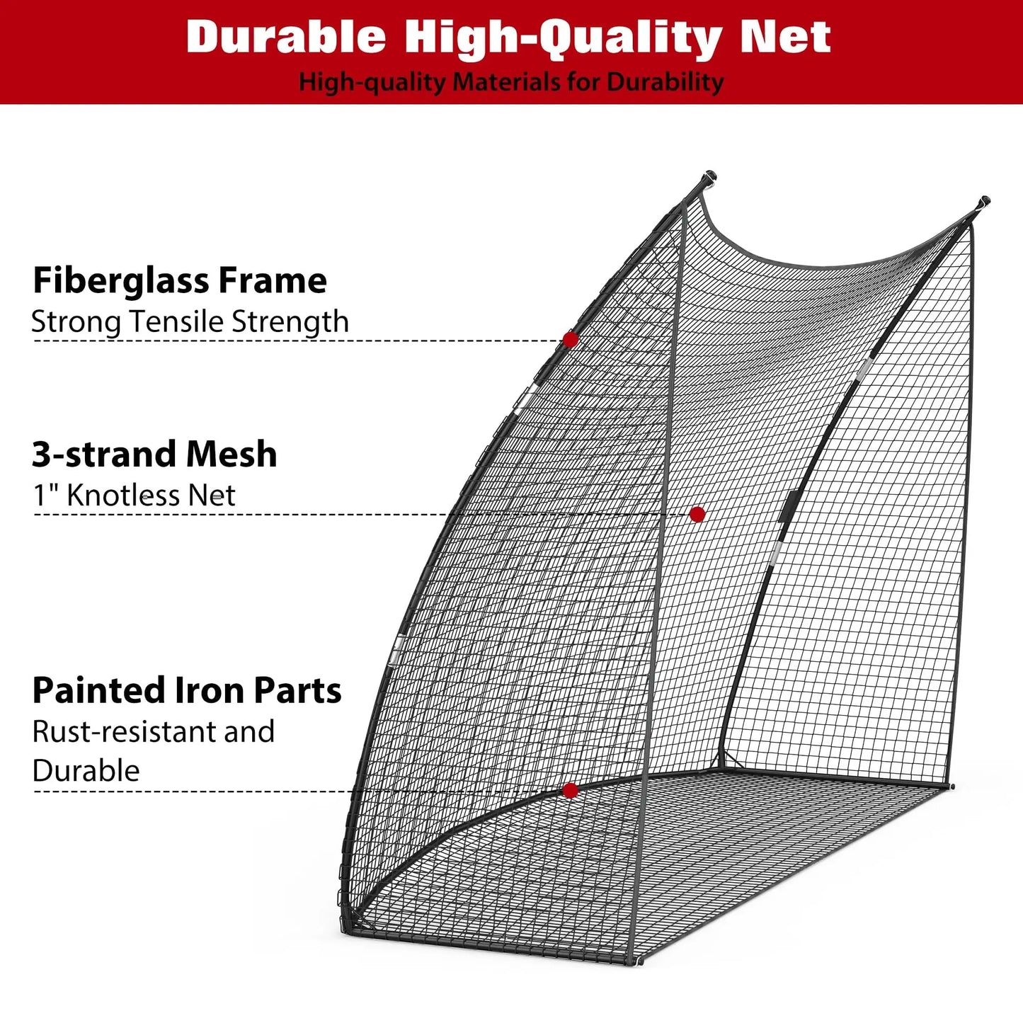 HiMISS Golf Practice Net Portable Backyard Hitting Swing Training Equipment