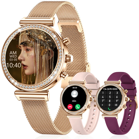 INNOFOVO Touchscreen Smartwatch With Wireless Calls And Fitness Features