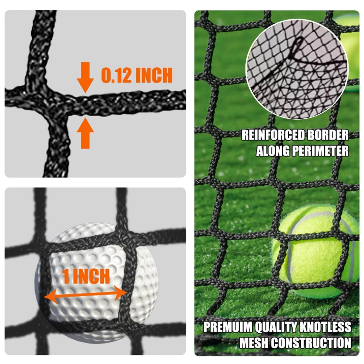 Foldable Golf Cage Net For Portable Batting Practice And Swing Training
