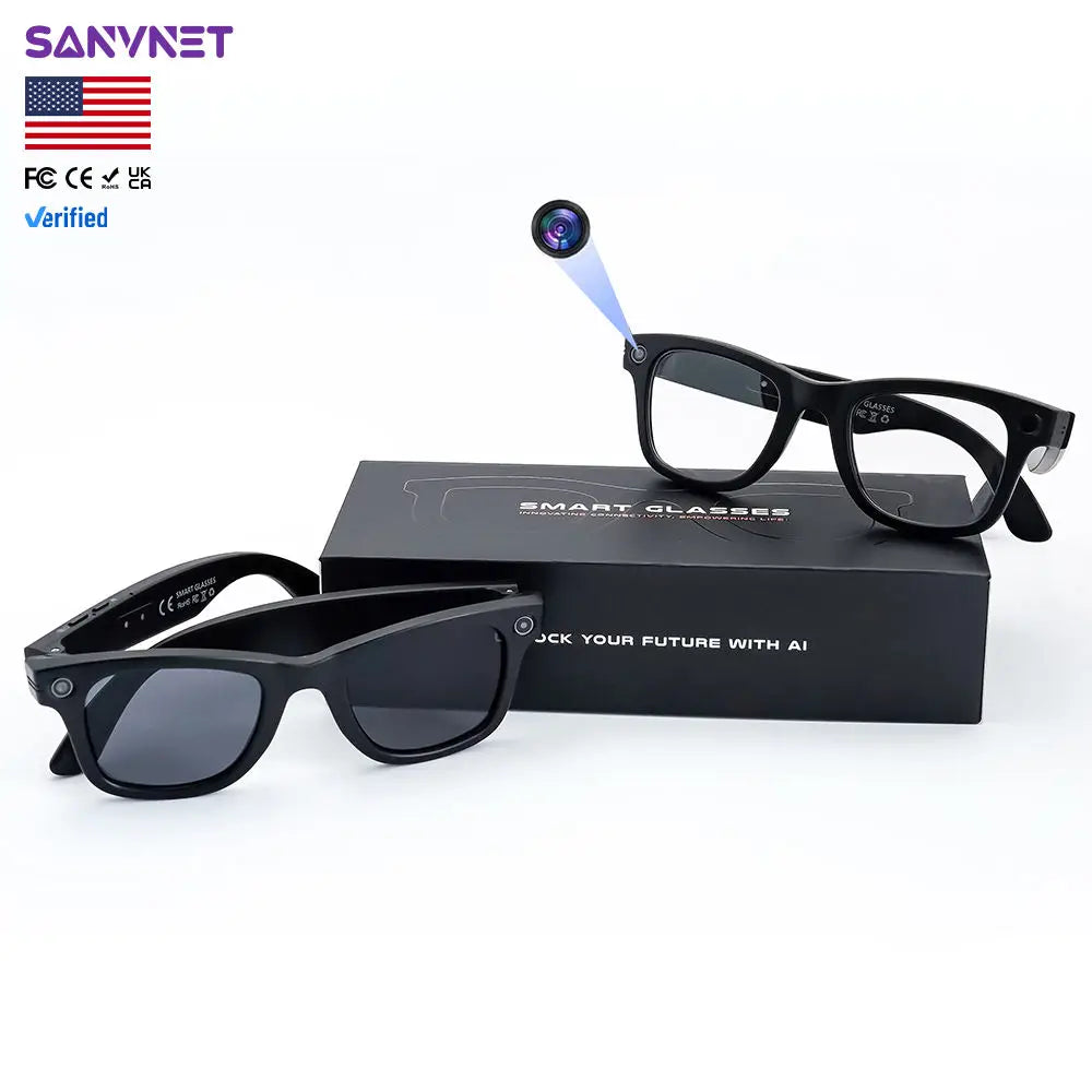Smart Glasses GS4 Max With 8MP Camera And AI Translation