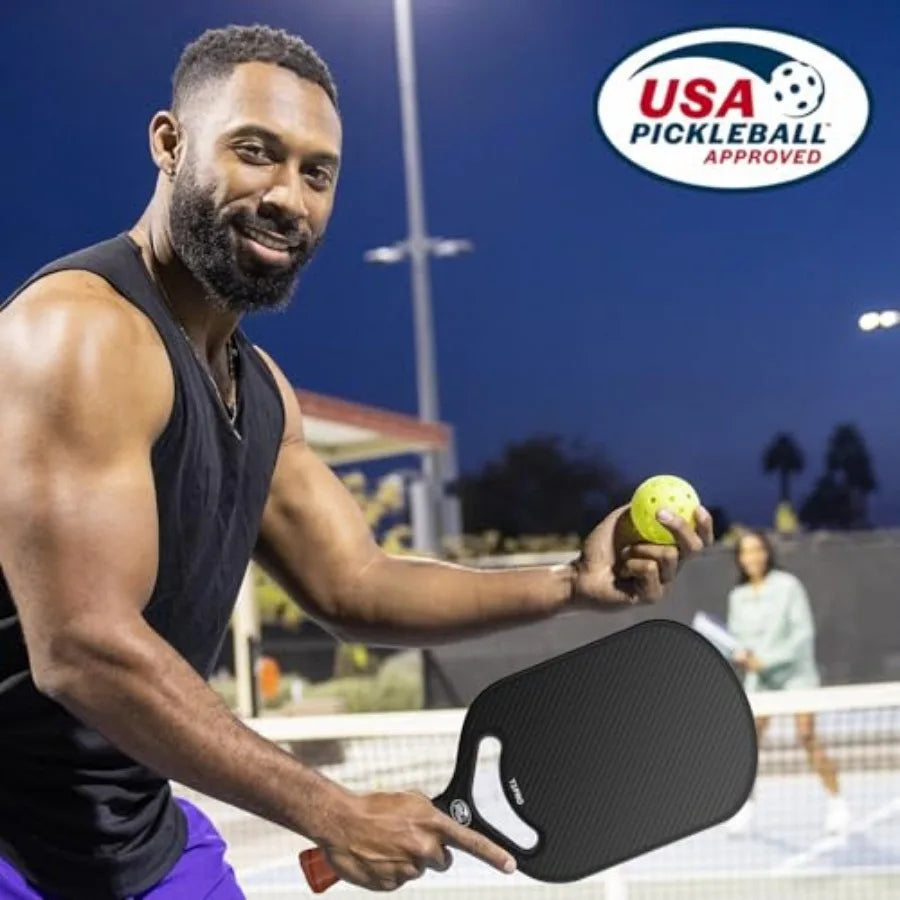 Carbon Fiber Pickleball Paddle With Aero Throat USAPA Approved