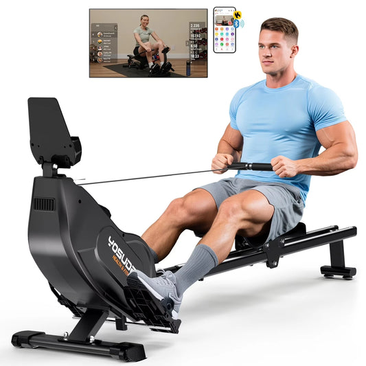 YOSUDA Magnetic Rowing Machine 350 Lb Weight Capacity Foldable