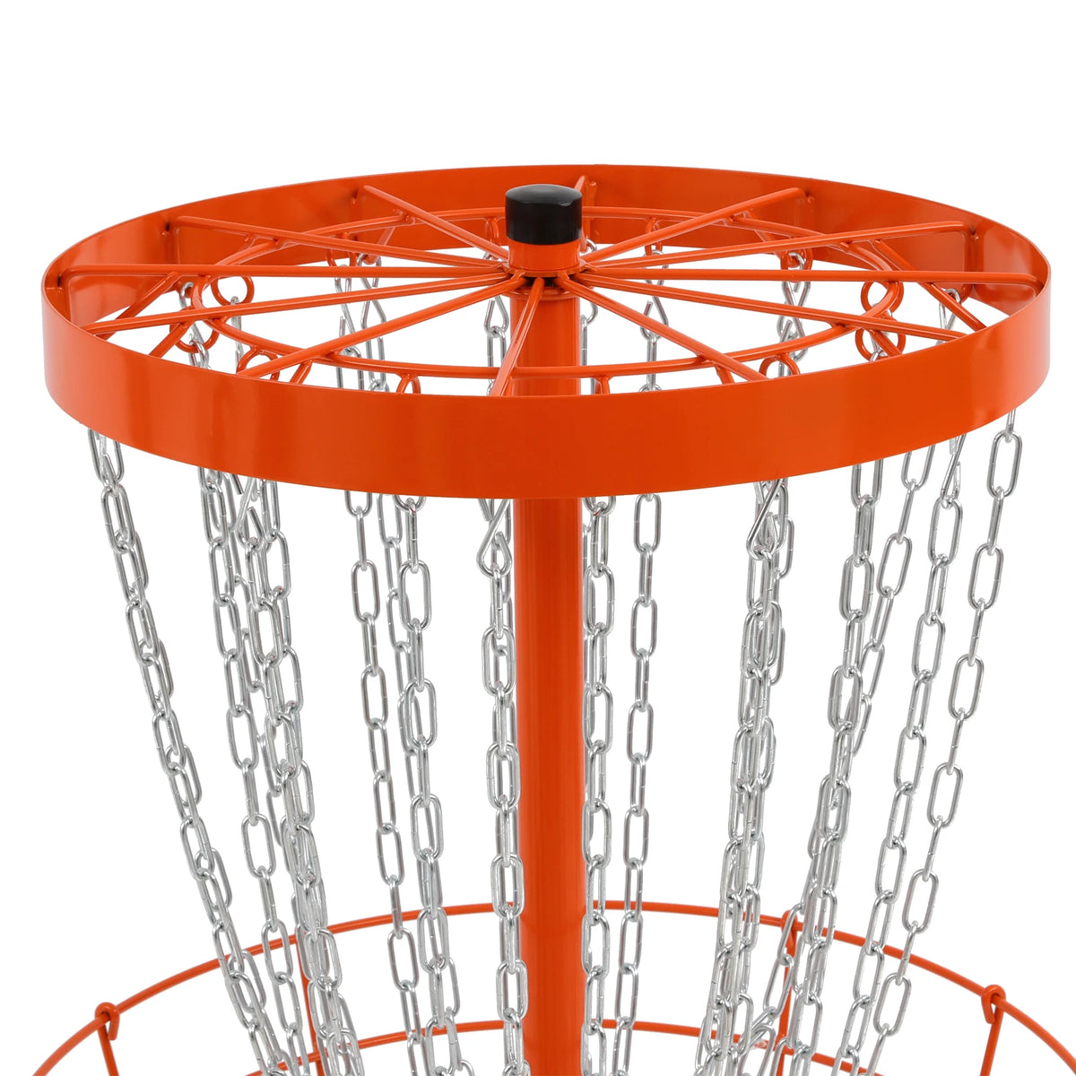 Portable Disc Golf Target With Safety Chain For Outdoor Practice