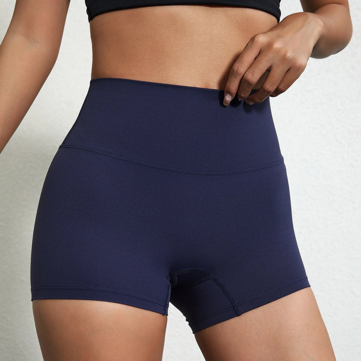 Women High Waist Fitness Shorts Squat Proof For Yoga Running Training