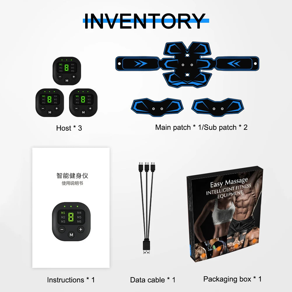 MOJOYCE EMS Stimulating Slimming Belt With USB Rechargeable LED Display