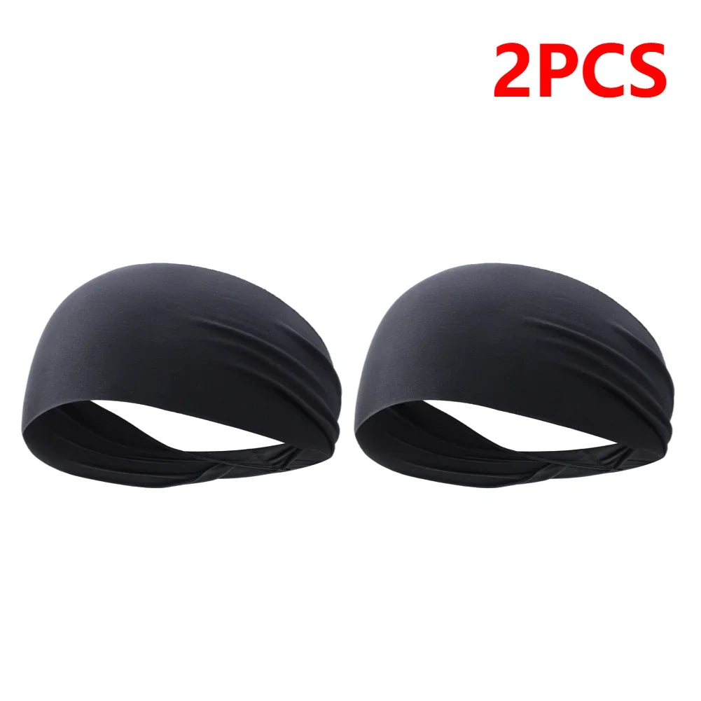 JOCESTYLE Elastic Sports Headband Sweat Absorption Quick Dry