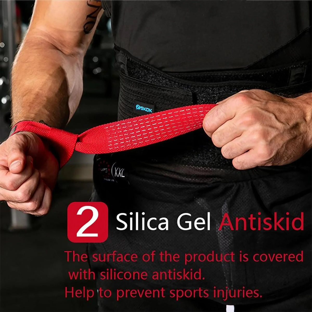 Heavy Duty Weightlifting Wrist Straps with Cushioned Grip for Deadlifts