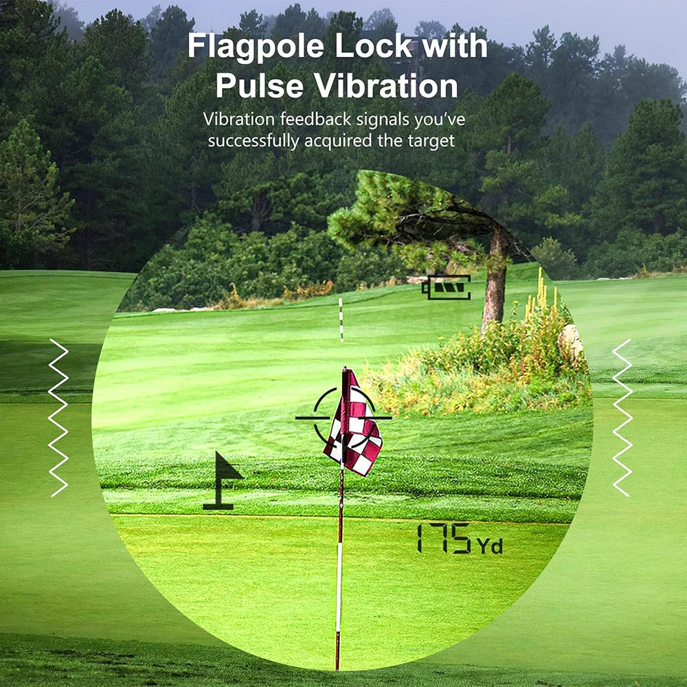 Peakpulse 650 Yard Golf Laser Rangefinder With Slope Compensation